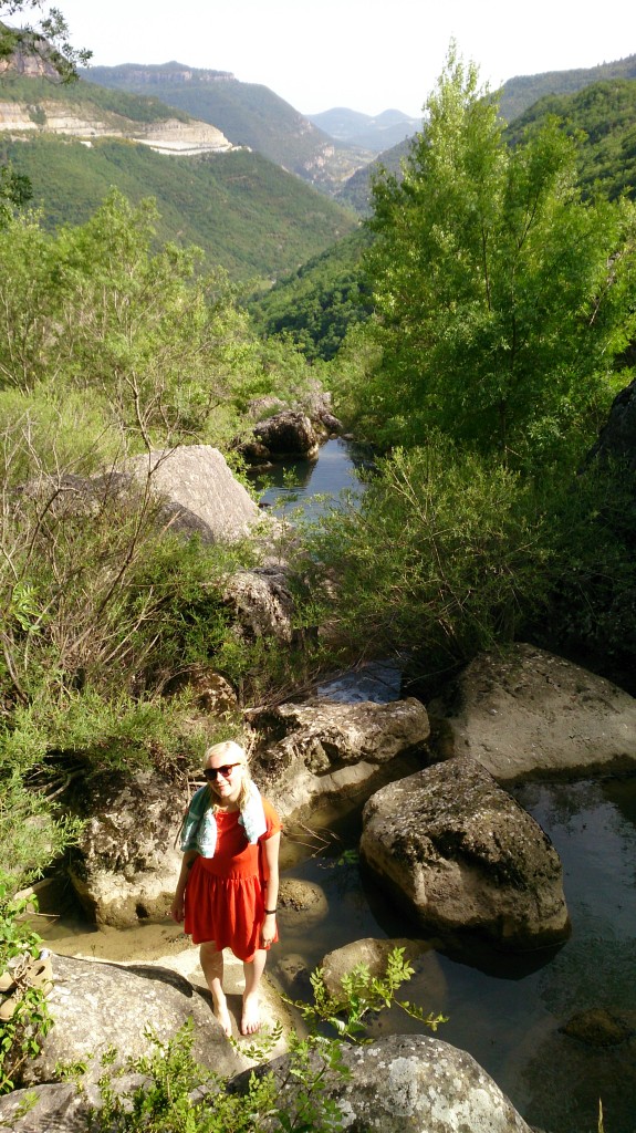 View from the waterfall place, after swimming.