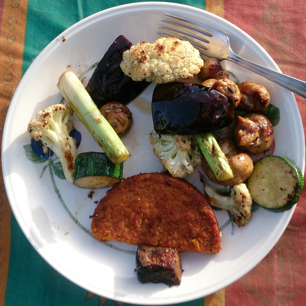 Some of the barbecued food!