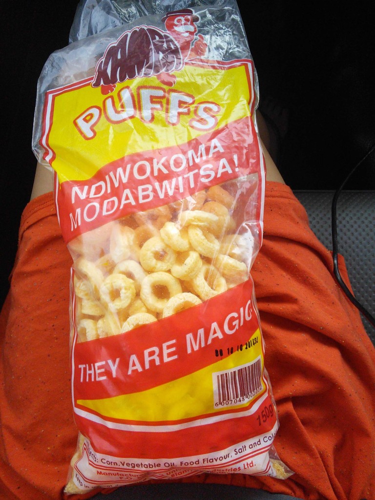 Corn puffs treat from Malawi