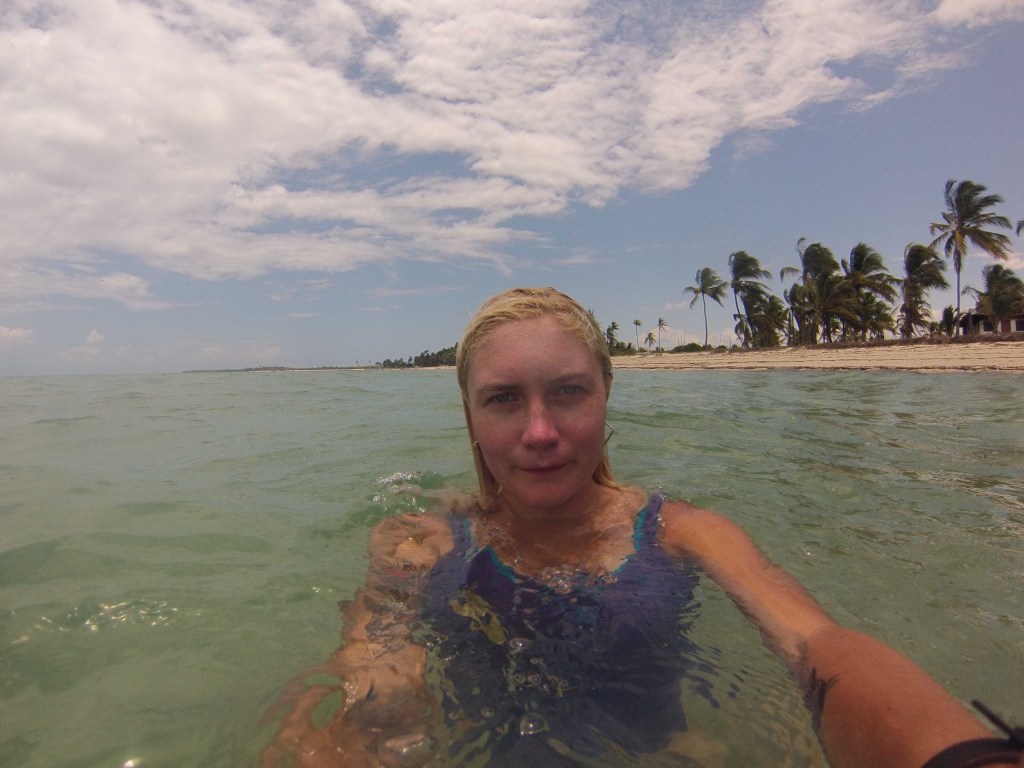 Swimming in Kilwa with my GoPro