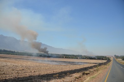 Stubble burning - a reminder of the end of childhood summers back home.