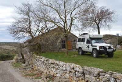 Troopy at 'Base Camp'