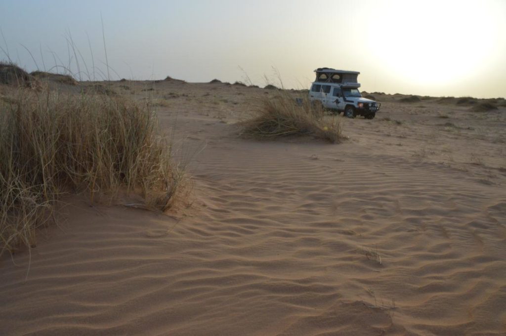 Camping in the Sandy Sahara