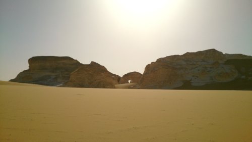 Sand in the White Desert